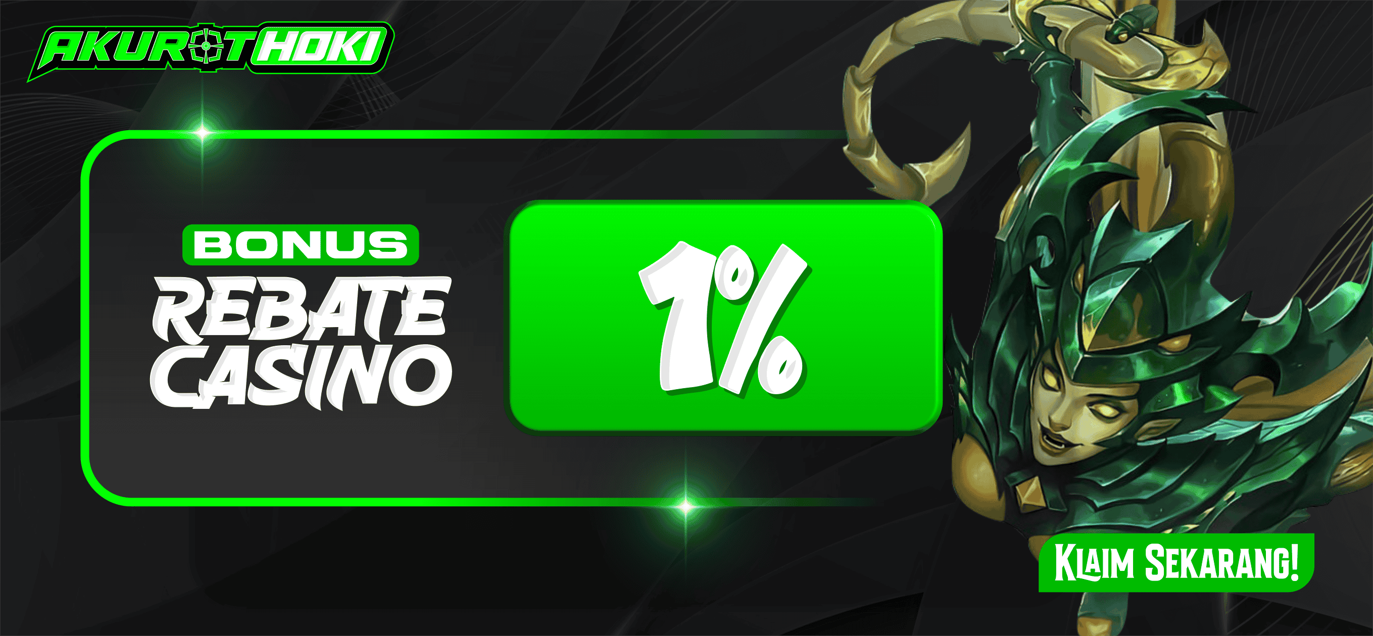 BONUS REBATE CASINO 1%